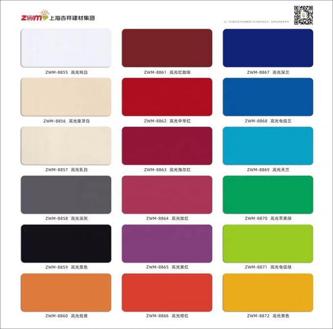 Lichte gewicht ACP Glanzend gekleurd aluminiumcompositpaneel voor gebouw en binnentoepassing 4