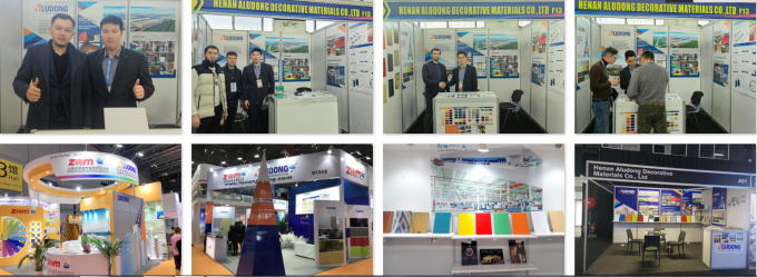 Lichte gewicht ACP Glanzend gekleurd aluminiumcompositpaneel voor gebouw en binnentoepassing 17