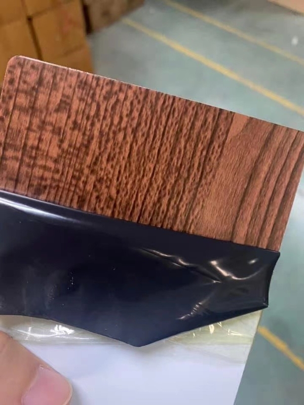 6mm het Hout beëindigt Aluminium Plastic Samengestelde Comités voor Binnenhuisarchitecturen