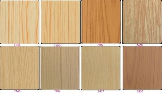 0.3mm Houten Aluminium Samengesteld Comité Blad voor Decoratiecurtainwall 1220*2440