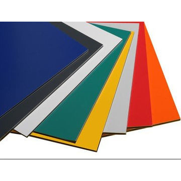 0.03-0.5mm gepoetste afwerking PVDF aluminium panelen voor buitenmuur
