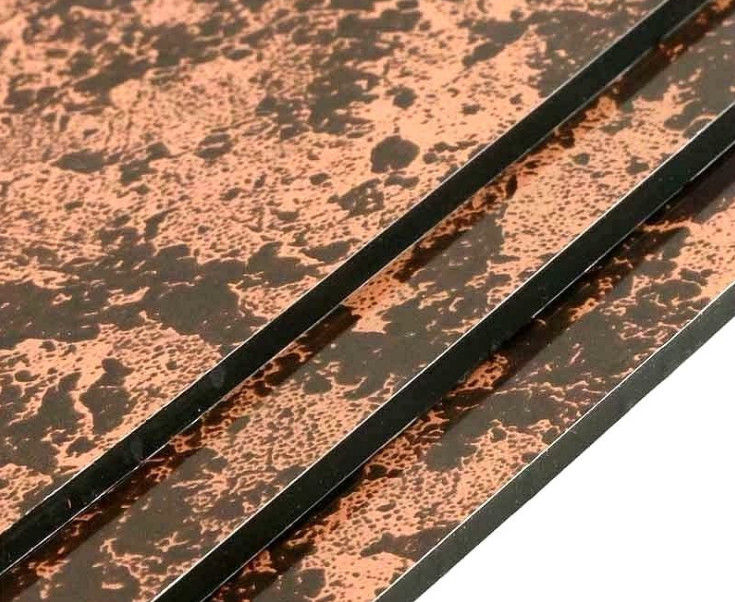 In voorraad 1220*2440mm Marmer aluminium paneel PVDF gecoat, warmte-isolatie en UV-bestand voor gordijnwand CE gecertificeerd