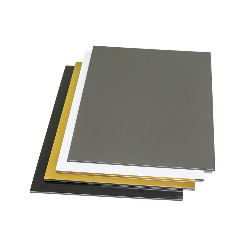 PE PVDF grijs Aluminium Composite Panel acm acp met 3mm/4mm/5mm