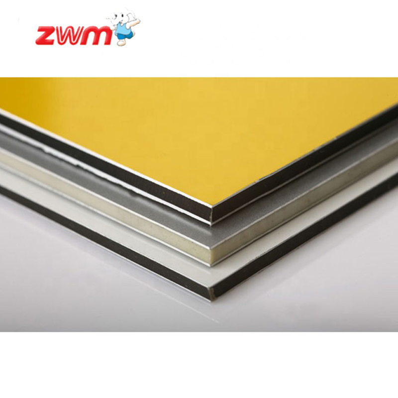 Onbreekbaar PE-kern aluminium composietpaneel 3 mm glanzend wit ACM ACP voor bouwmaterialen