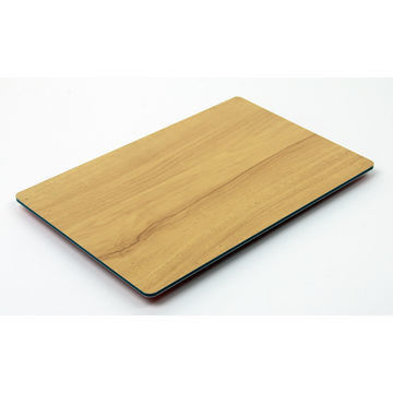 Fabrieksmatig 2 mm houtnerf aluminium kunststof bord PE gecoat, niet-ontvlambaar voor scheidingsmuur Hot Sale ACP-plaat