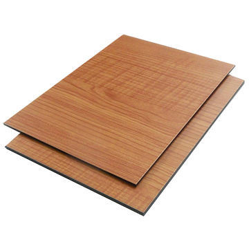 Fabrieksmatig 2 mm houtnerf aluminium kunststof bord PE gecoat, niet-ontvlambaar voor scheidingsmuur Hot Sale ACP-plaat
