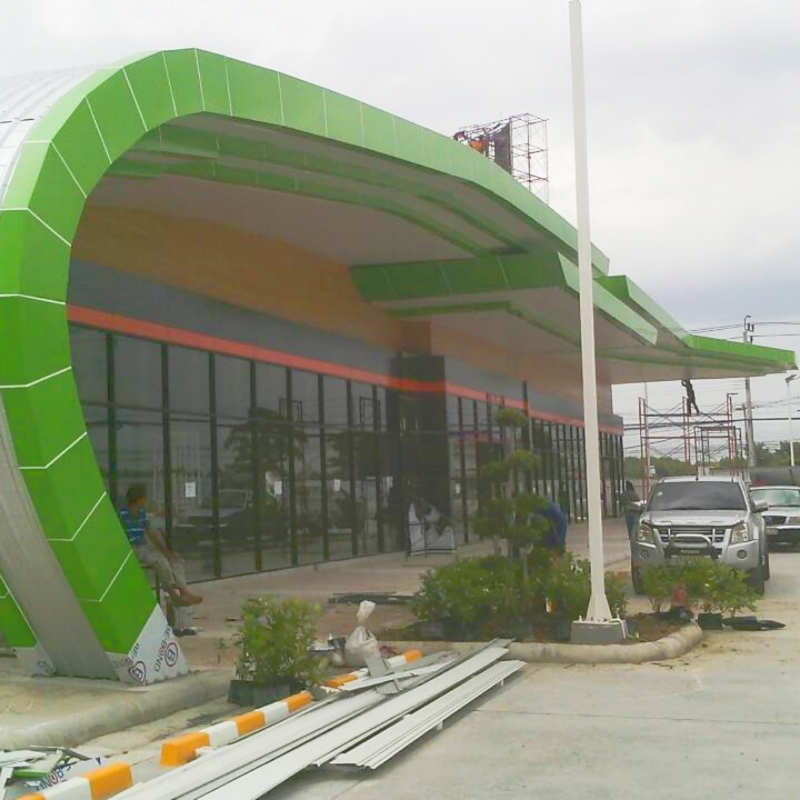 1500*5000*4mm PVDF Aluminium Composite Panel Acm voor gordijnwand en buitenbekleding