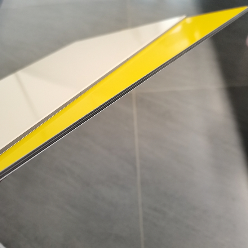 Oem Protective Film Aluminium Composite Panel met hoge glans en 0,022 mm-0,050 mm Alu spoel dikte
