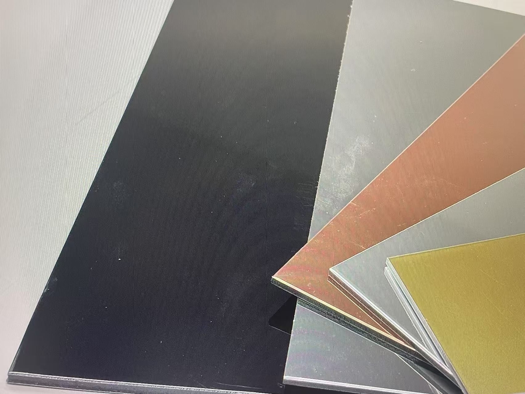 Beschermende nano-PVDF-coating geborsteld aluminiumcomposite panel voor architecturale decoratie