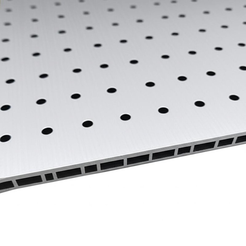 1240mm paneelbreedte PE aluminium composiet paneel met 4,0mm gaten en ononderbroken kern