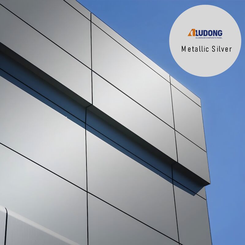 Duurzaam lichtgewicht weerbestendige 4 mm PVDF-gecoate aluminiumcomposite panelen voor buitenmuurbekleding