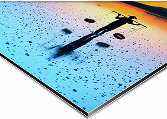 Oem Protective Film Aluminium Composite Panel met oppervlakteafwerking en decoratieve achtergrond