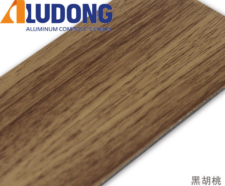 OEM op maat 1220 * 2440 mm ACM-paneel PE PVDF-coating, houtnerfoptie, voor plafond- en interieurdecoratie Fabrieksprijs