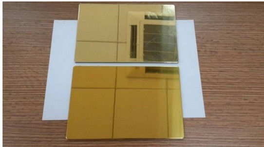 1500 mm Breedte Spiegel Aluminium Composite Panel 4 mm Panel Dikte 0,4 mm Aluminium Dikte