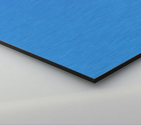 Klaar om te verzenden 5mm geborsteld aluminium composiet paneel geanodiseerd afwerking, UV-bestand voor de luchthaven muur