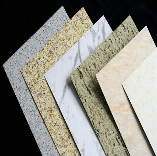 Hot Sale 4x8 ft marmerpatroon ACM PE-coating, matte afwerking, eenvoudige installatie voor binnenmuur van winkelcentrum ISO 9001 fabriek