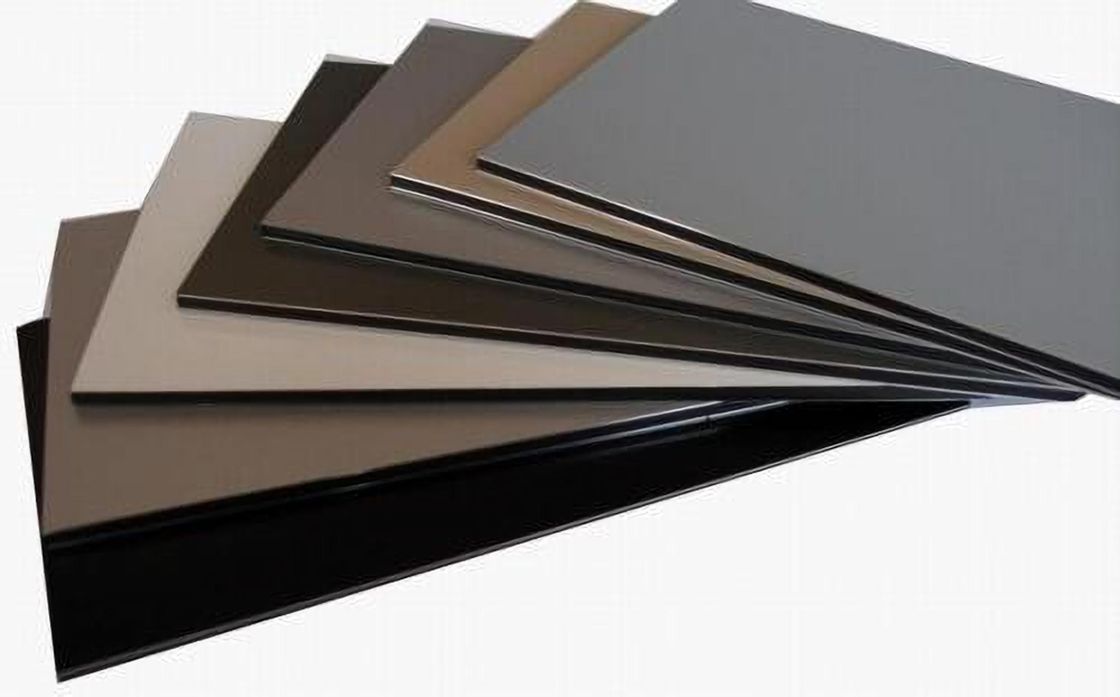 Advertentie Fascia 1250mm 1500mm PVDF ACP Alucobond Drawing Aluminium Composite Panel Voor gordijnwand schouders Innenhuis