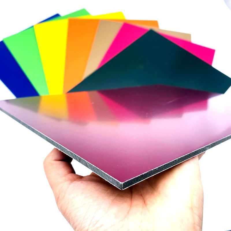OEM & ODM geaccepteerde directe fabrikant 3 mm 4 mm PE / PVDF gecoate aluminium composietpanelen ACP-plaat voor wandpanelen
