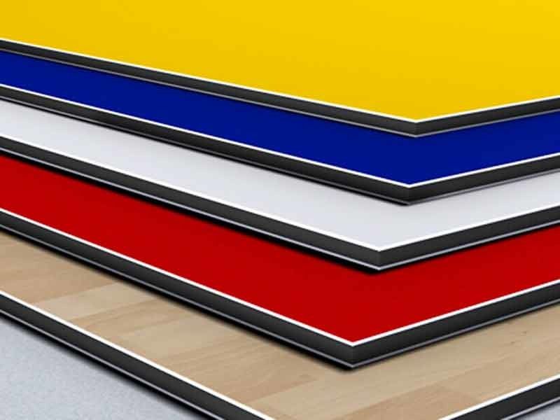 Aluminium Samengesteld Comité voor UVdruk Twee Behandelde de Polyester van Kantenkleuren