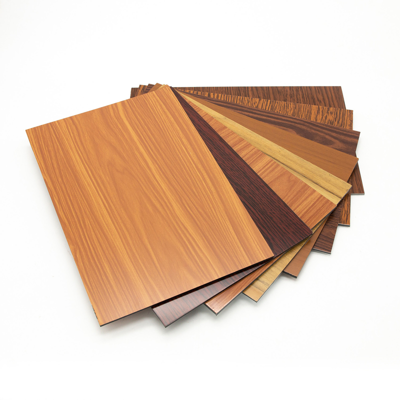 Houten aluminiumcomposite-paneel voor interieur- en exterieurdecoratie