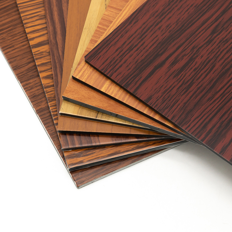 Houten aluminiumcomposite-paneel voor interieur- en exterieurdecoratie