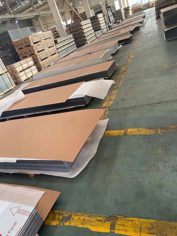 Borstelde het het Aluminium Samengestelde Comité van de Alucoband met Staal Geborsteld Goud Alle Geborstelde Kleuren