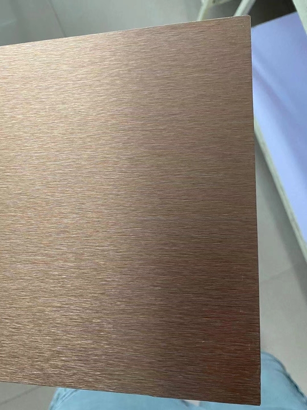 Aluco Bond Aluminum Composite Panel With Steel Brushed Gold Brushed All Brushed Colors