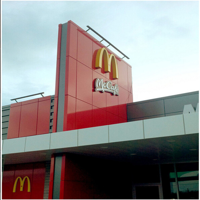 25um-30um PVDF-coating Aluminiumcomposite panel voor moderne en slanke gebouwfacades