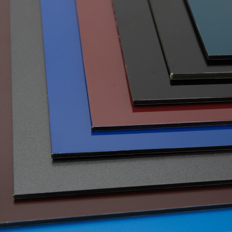Peelingsterkte Meer dan 7N/mm PVDF aluminiumcompositpanel Branddicht B1/A2