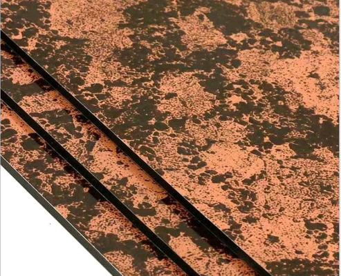Marmer-look waterdicht aluminiumcompositpaneel met duurzaamheid / laag onderhoud