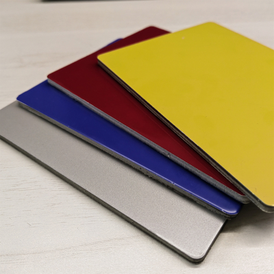 4 * 0,3 mm PVDF aluminium composiet wandpaneel Acm voor bouwmateriaal