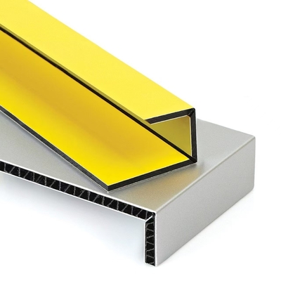 4 mm PE PVDF coated aluminium composite panel Onbreekbaar / buigbaar ACP Voor gebouw bekleding