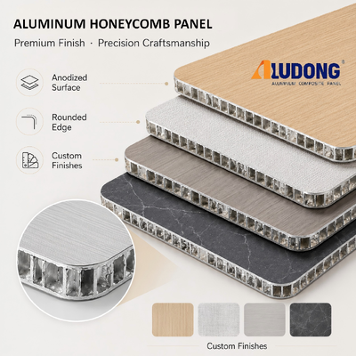 Aluminium honingraatpaneel voor plafonds, daken, binnen- en buitenwandbekleding